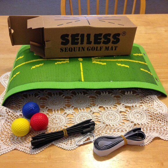 Golf Mat kit, Seiless sequin golf mat - Picture 1 of 7